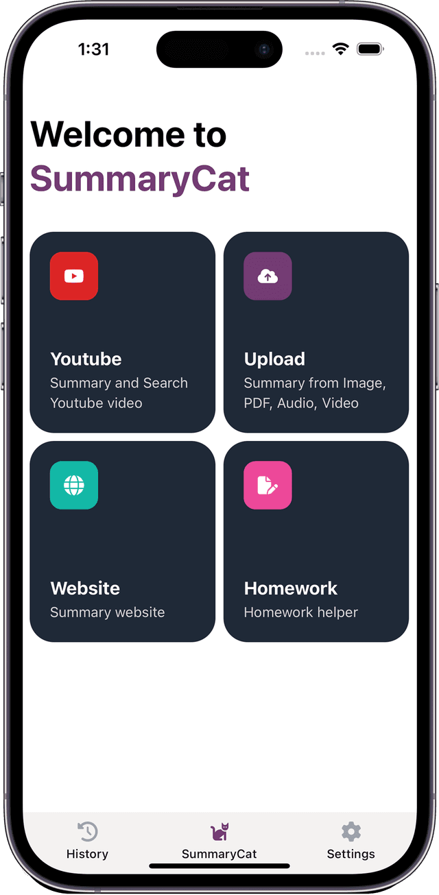 Summarify App Screenshot